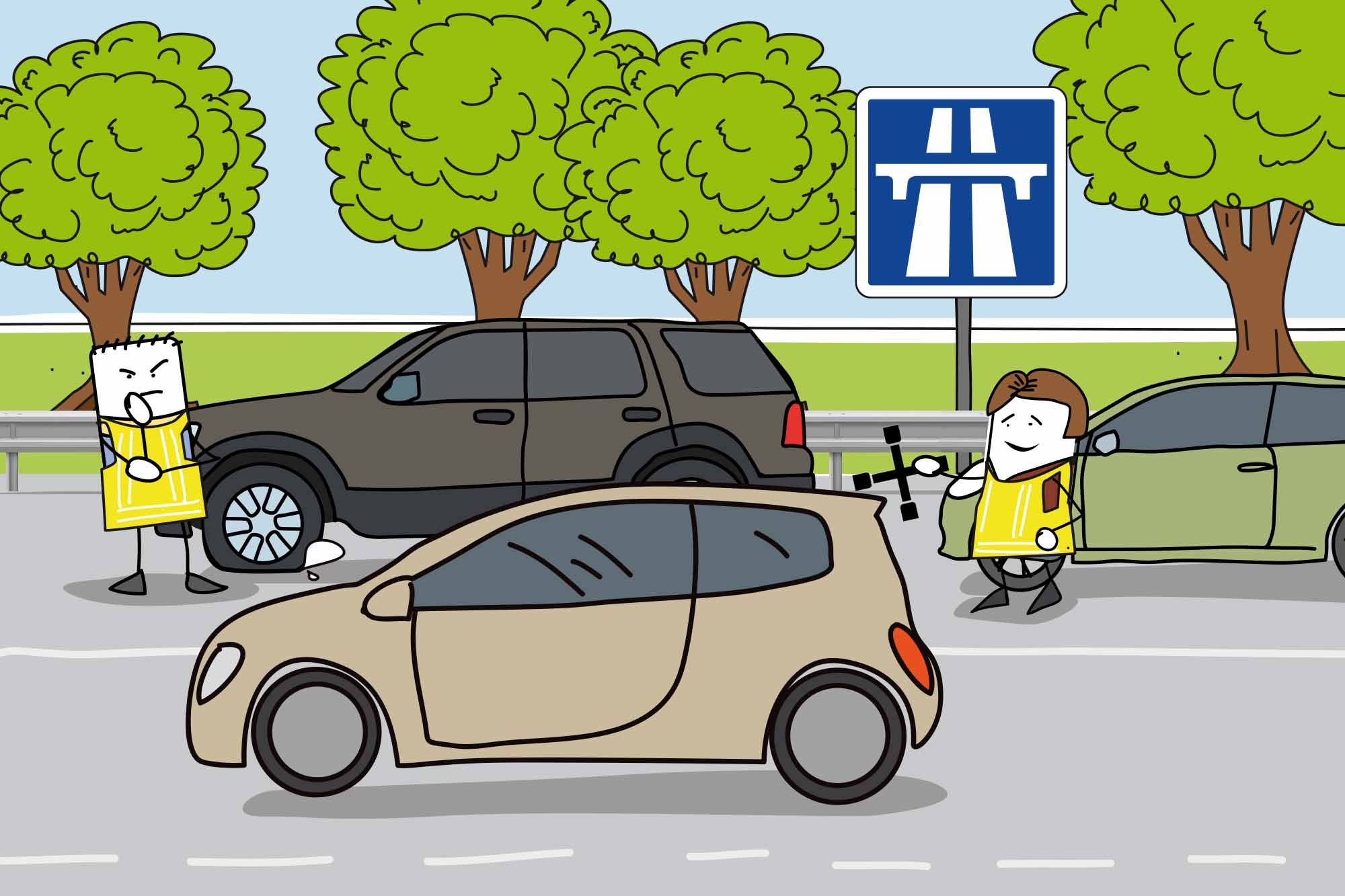 Dépannage sur autoroute : gare aux sorties de route !