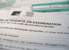 Entête d'un avis de contravention