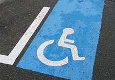 Place réservée aux personnes handicapées
