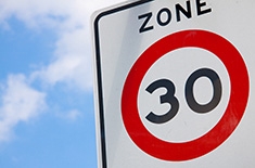 Panneau de zone 30