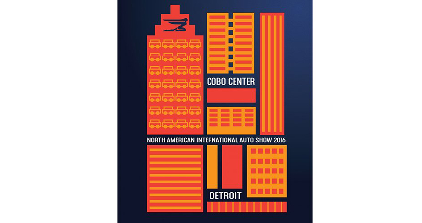 AFFICHE SALON DE DETROIT 2016