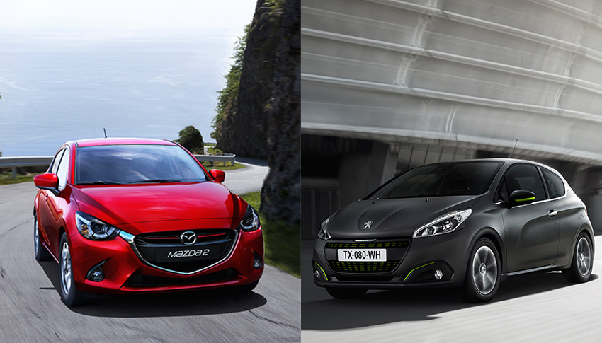 PEUGEOT 208 VS MAZDA 2