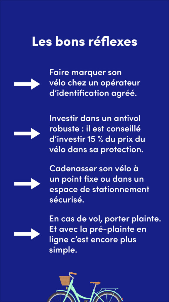 Vols vélos - les bons réflexes