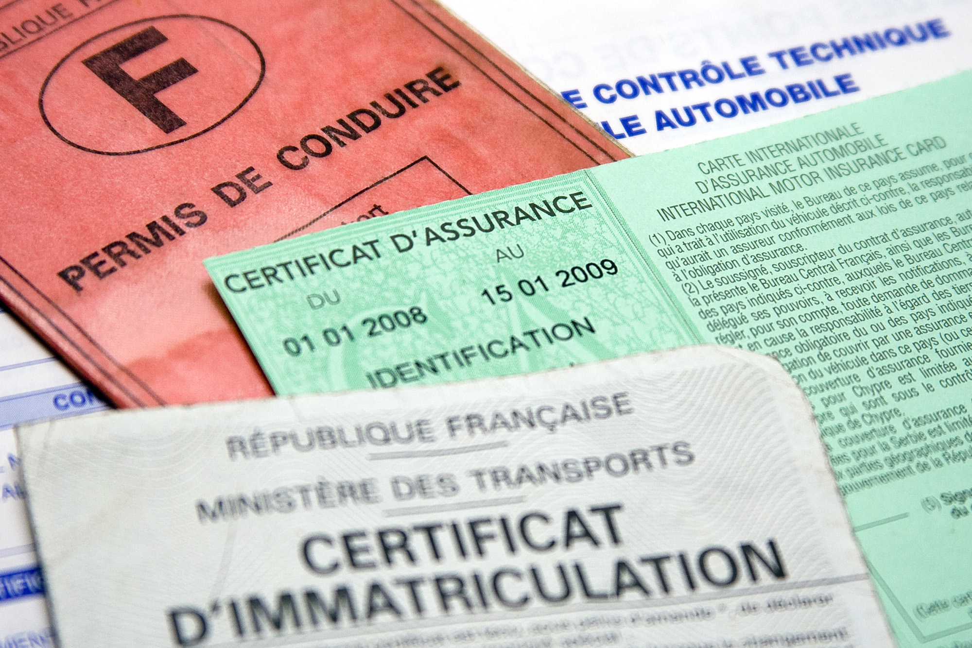 papiers voiture
