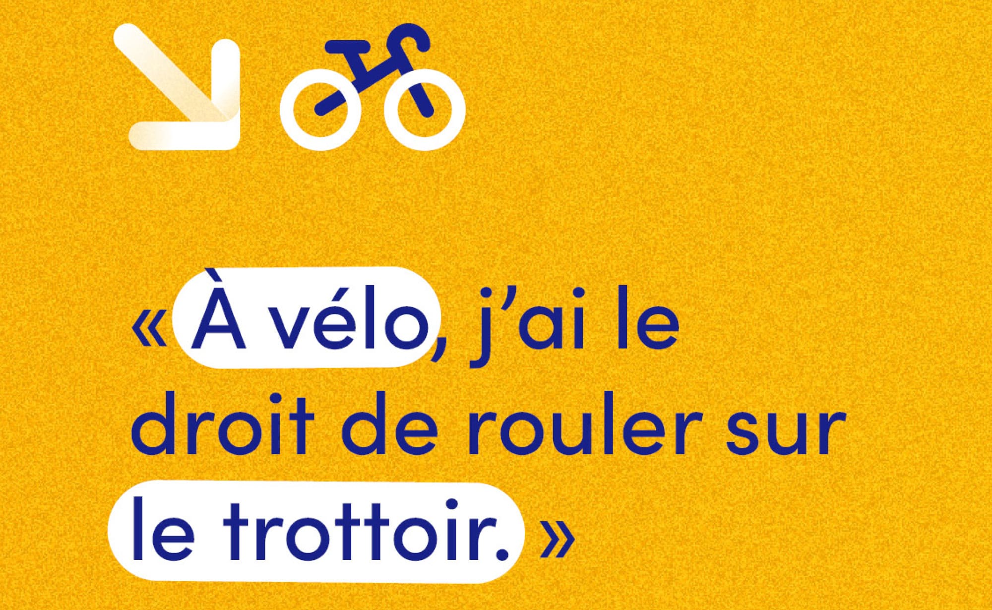 Le saviez-vous ? Rouler sur le trottoir à vélo