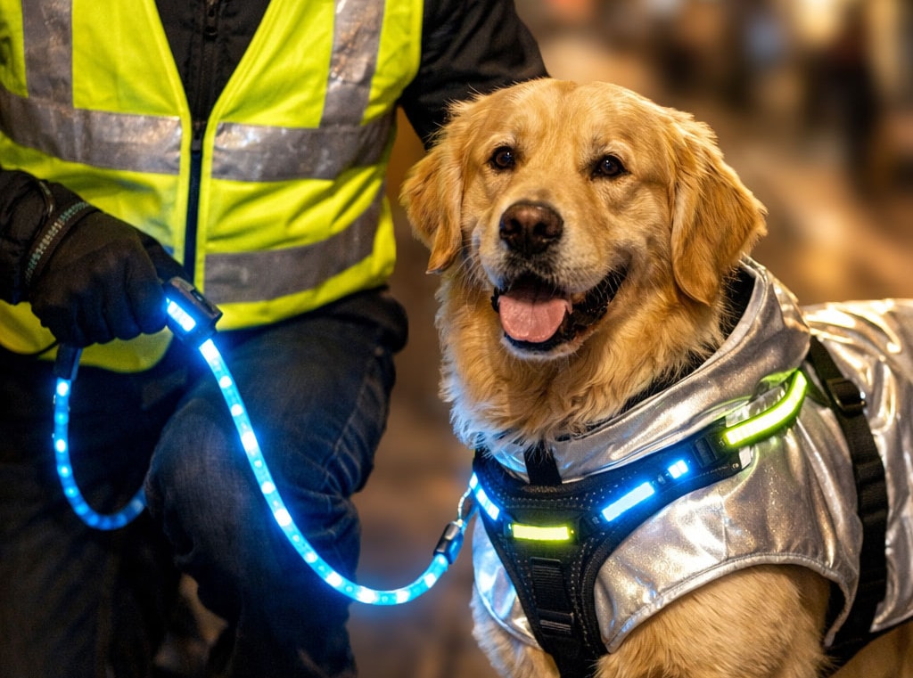 Promener son animal la nuit en toute sécurité