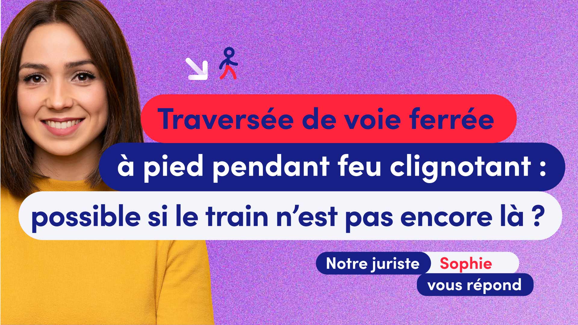 Traversée de chemin de fer par le piéton